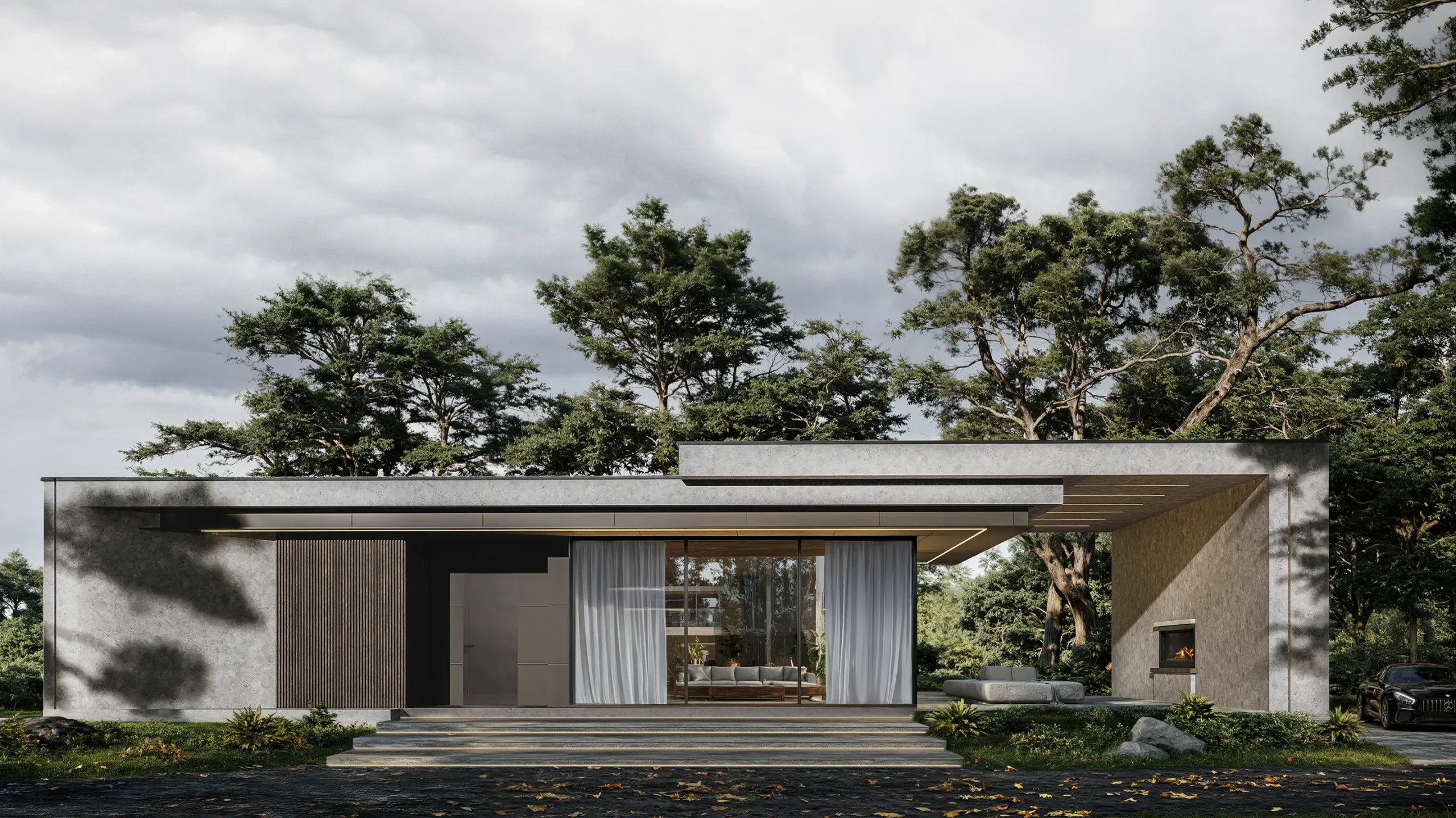 Строительство коттеджа бизнес-класса